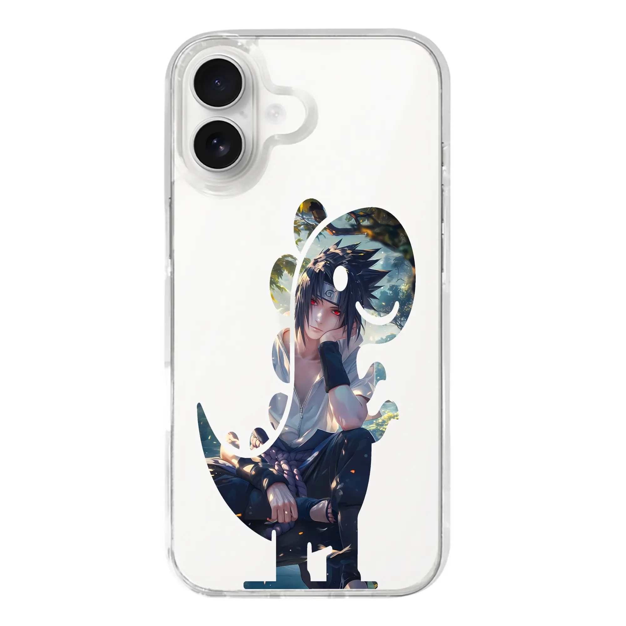 ナルト グッズ うちは サスケ - iPhone 17シリーズ 透明スマホケース – 薄型・耐衝撃・精密フィット保護カバー